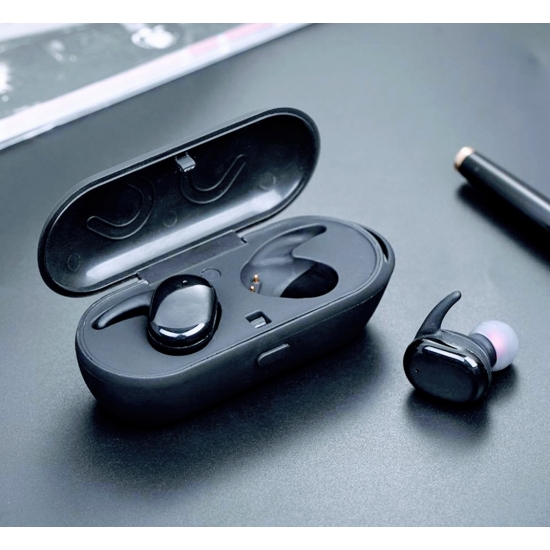 Słuchawki sportowe bezprzewodowe audiobop, słuchawki z ładującym etui